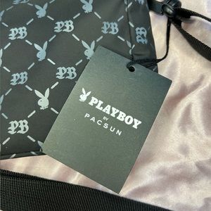 Men’s black Playboy by Pacsun monogram crossbody bag 🖤